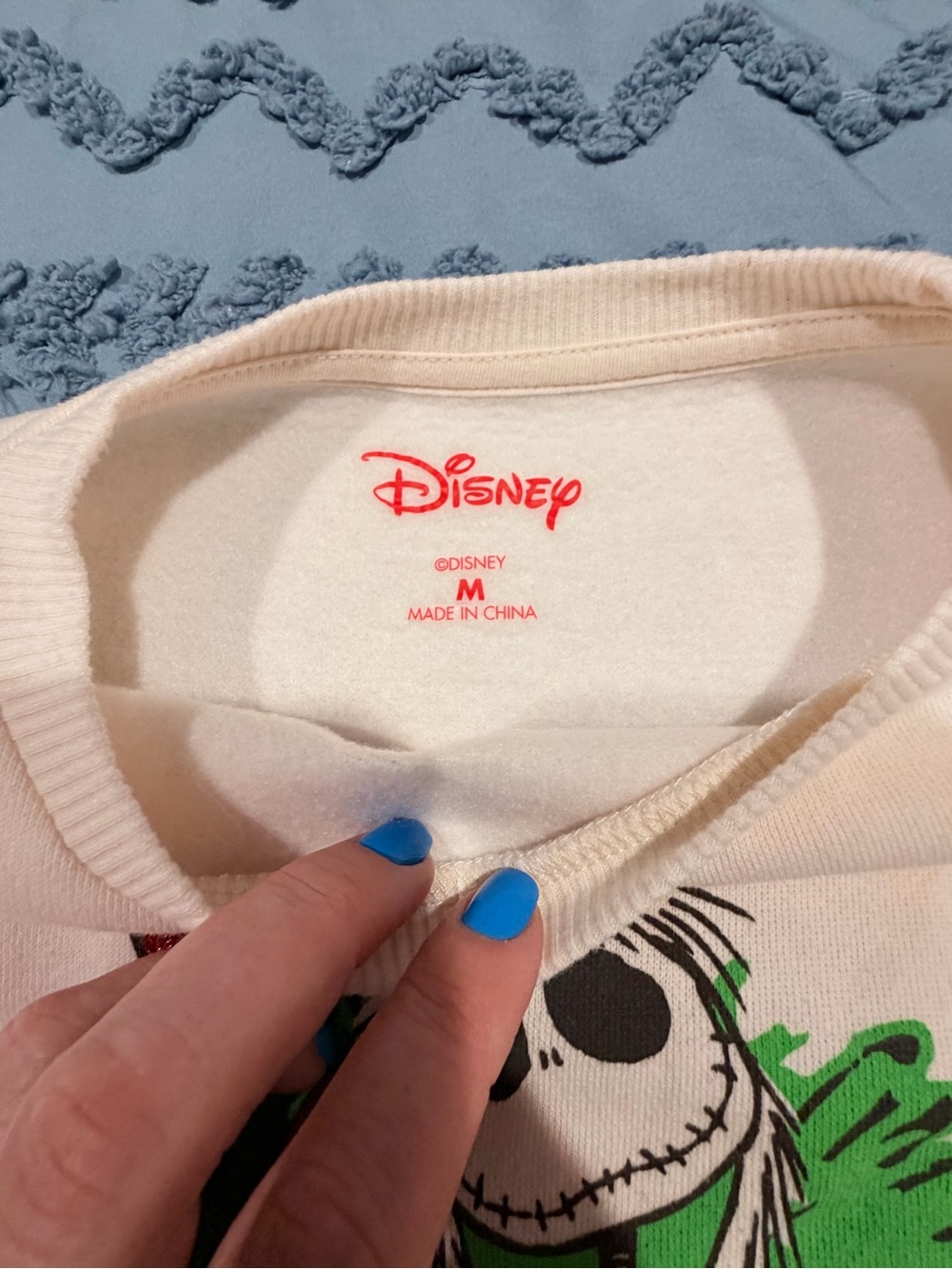 Disney Nightmare Before Christmas Sandy Claws Sweatshirt Kids M - Picture 3 of 6